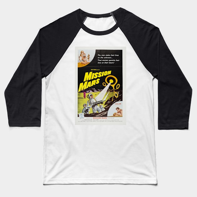 Mission Mars Baseball T-Shirt by CheezeDealer